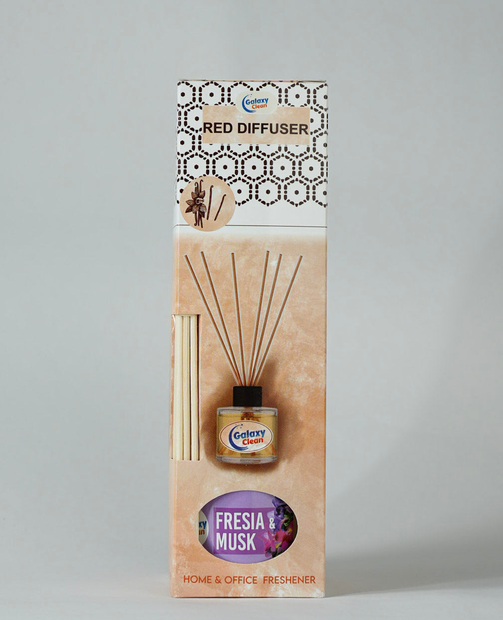 Parfum de cameră cu bețișoare – Fresia & Musk by Galaxy Clean, 100 ml