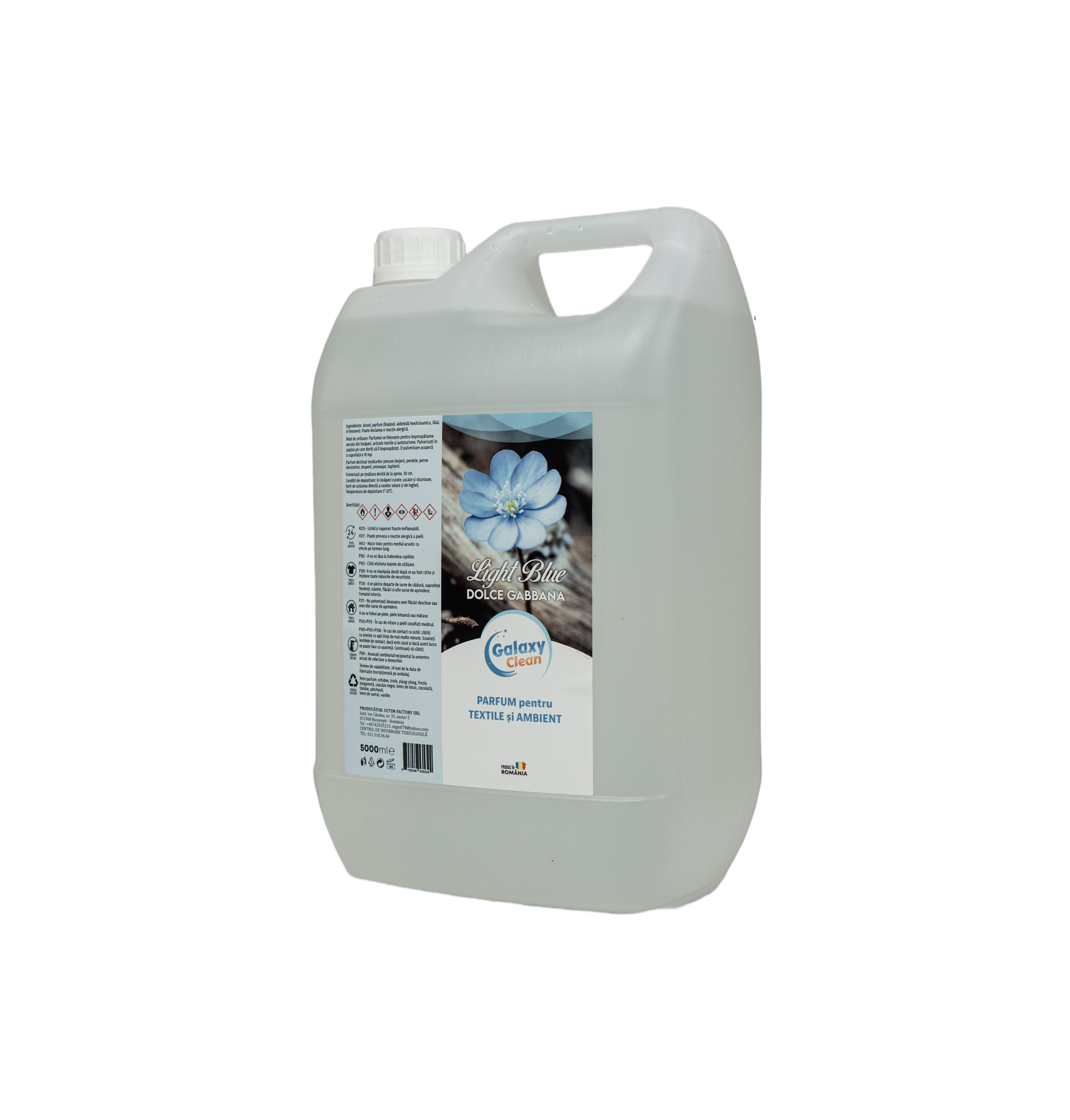PARFUM PENTRU TEXTILE SI AMBIENT - LIGHT BLUE, 5L