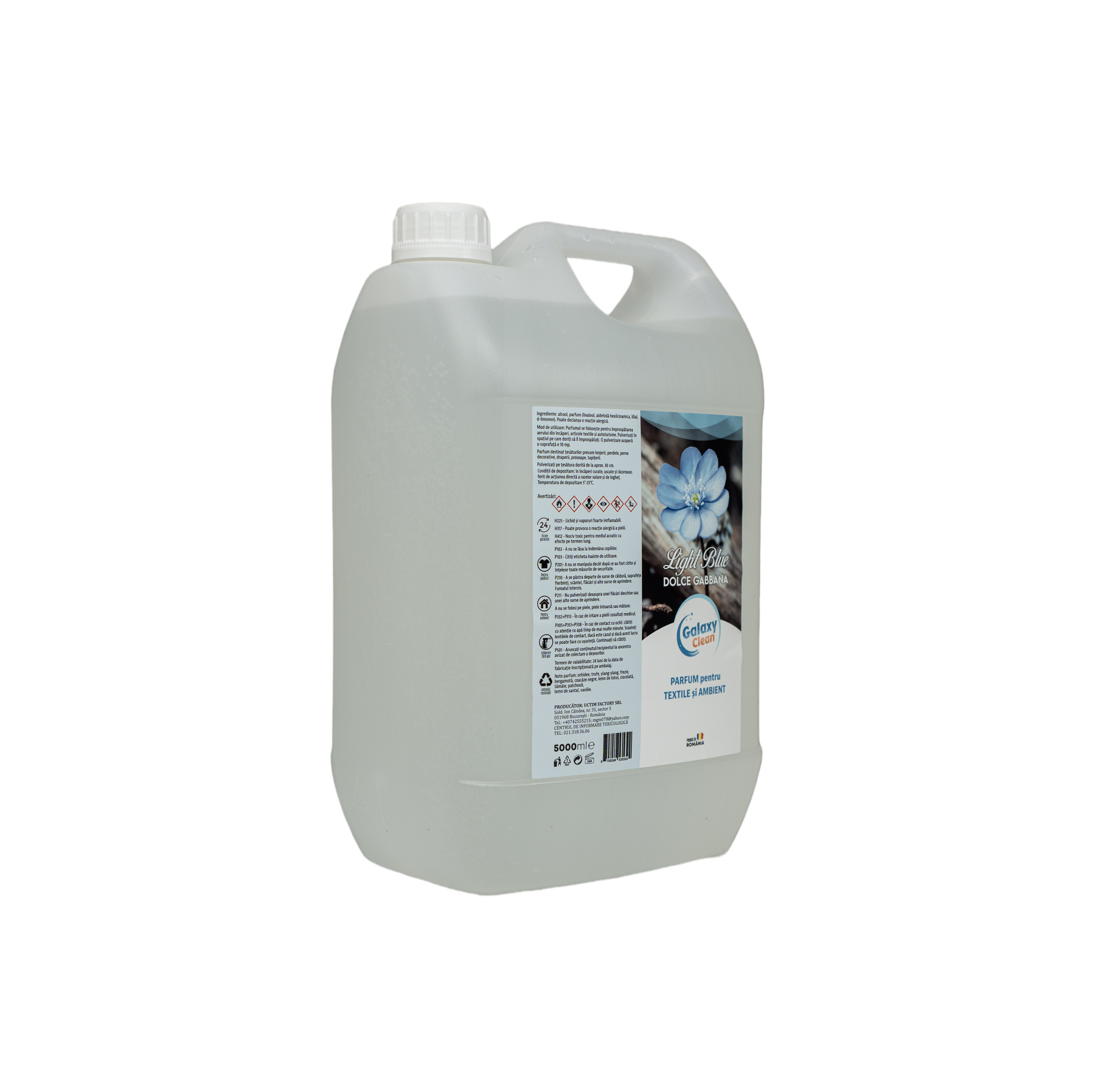 PARFUM PENTRU TEXTILE SI AMBIENT - LIGHT BLUE, 5L