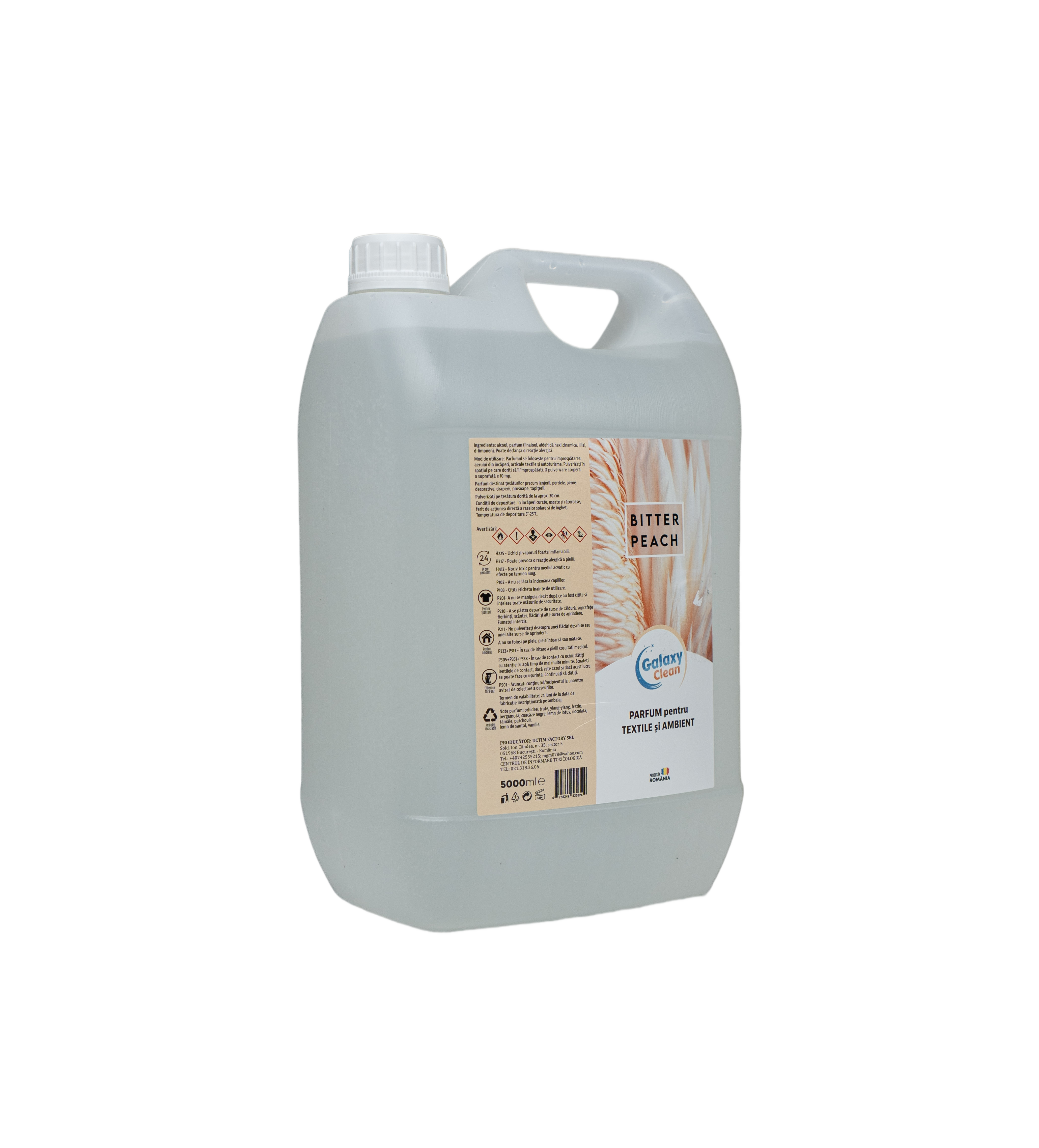 PARFUM PENTRU TEXTILE SI AMBIENT - BITTER PEACH, 5L