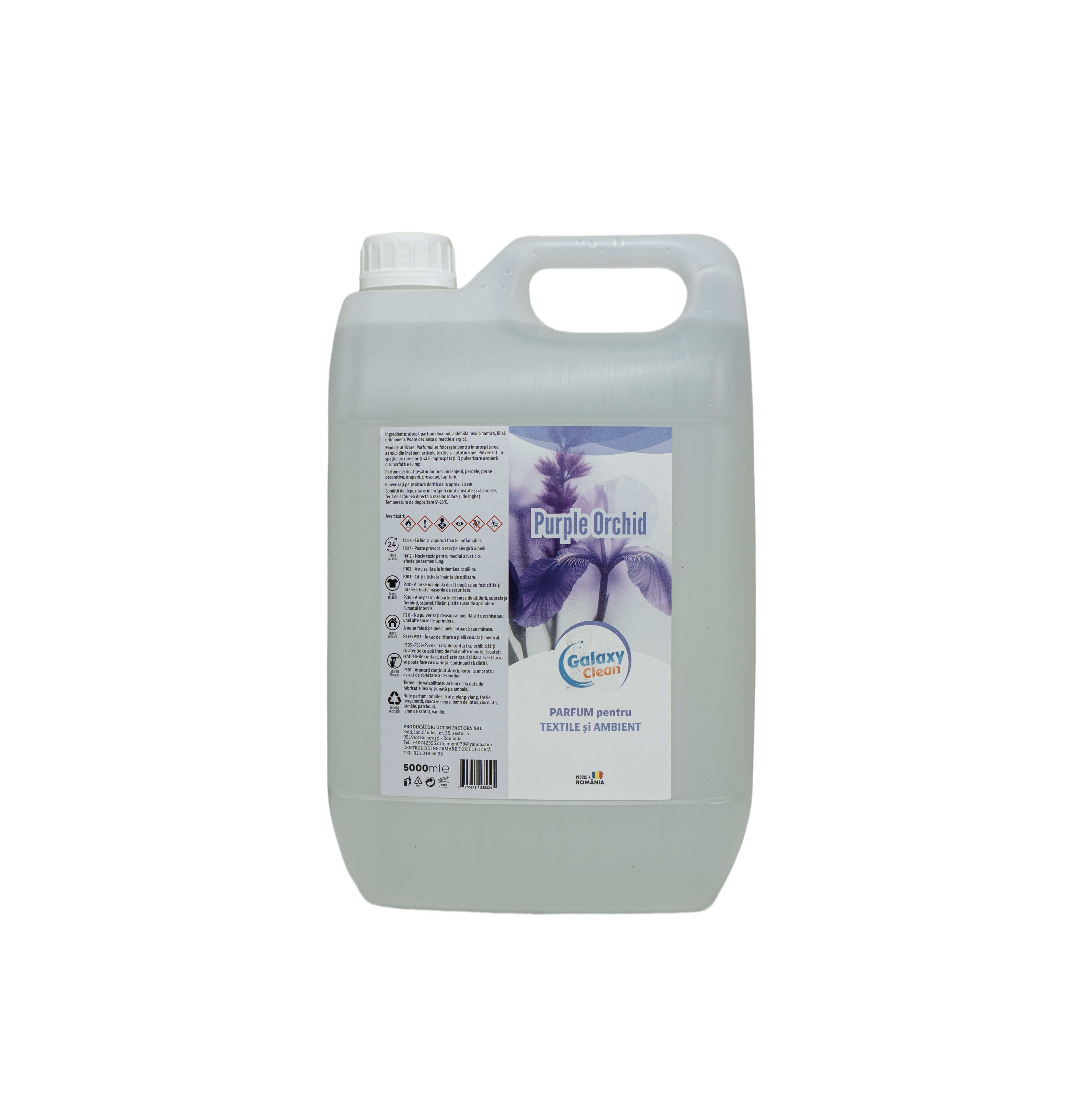 PARFUM PENTRU TEXTILE SI AMBIENT - PURPLE ORCHID, 5L