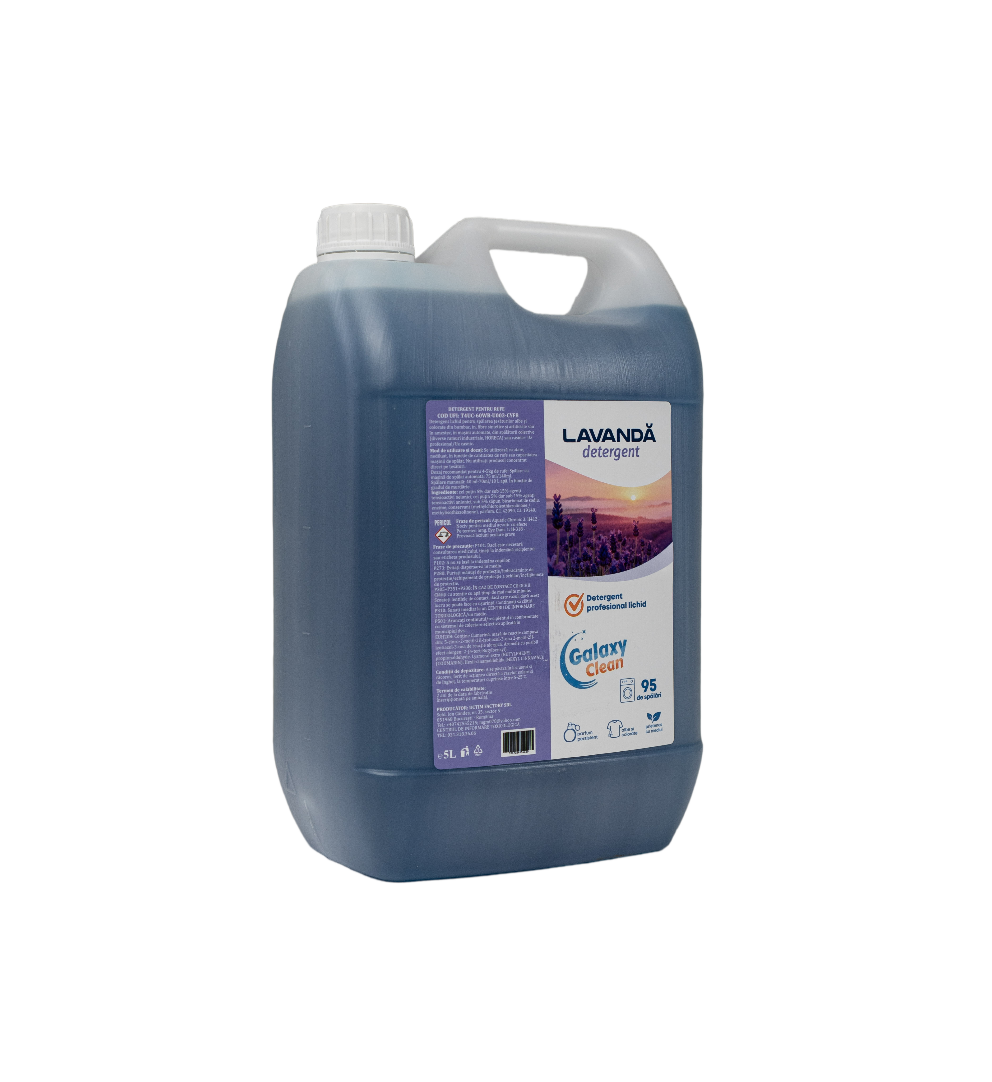 DETERGENT LICHID DE RUFE LAVANDĂ 5L (0.62 ron/spalare)