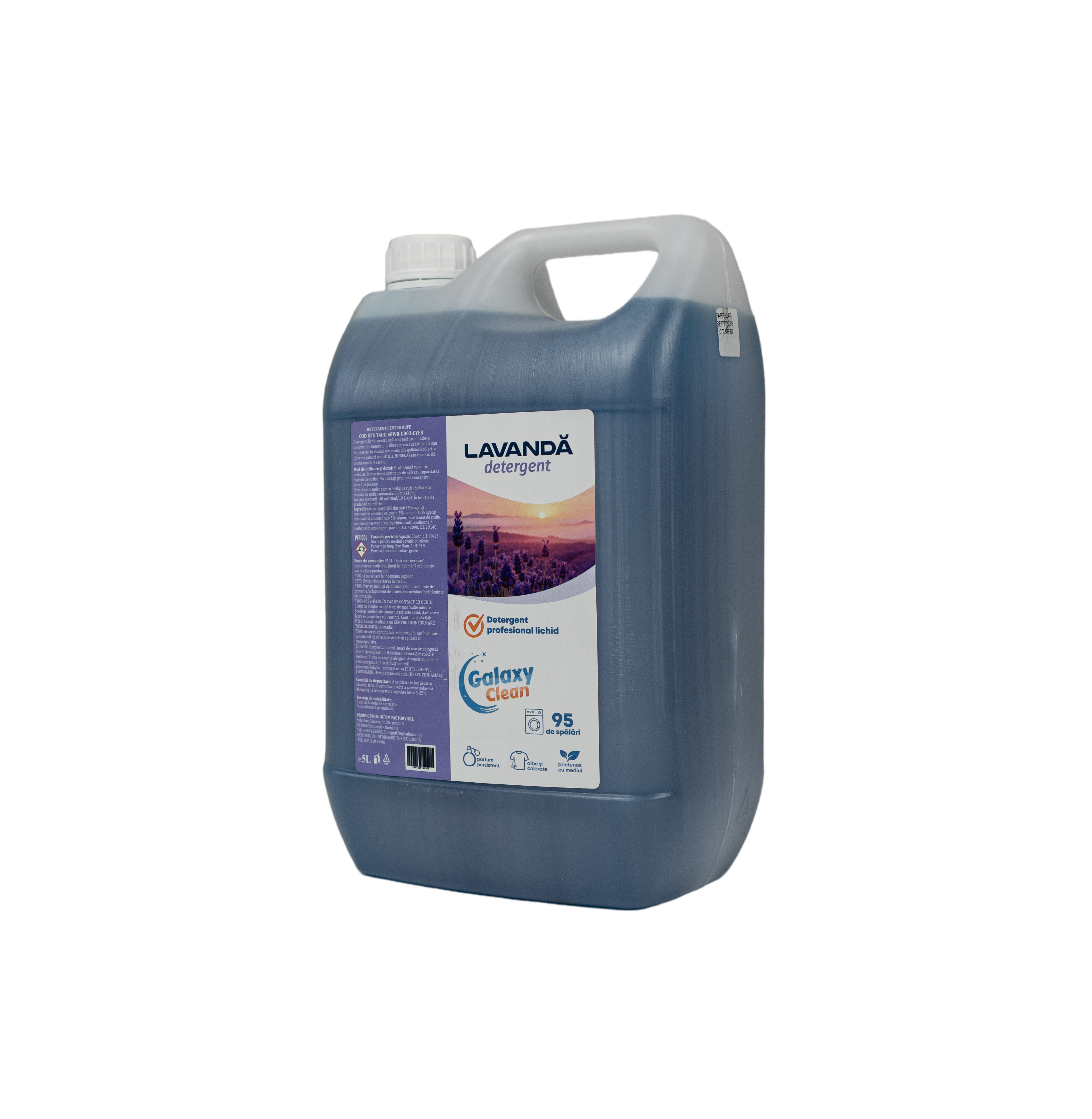 DETERGENT LICHID DE RUFE LAVANDĂ 5L (0.62 ron/spalare)