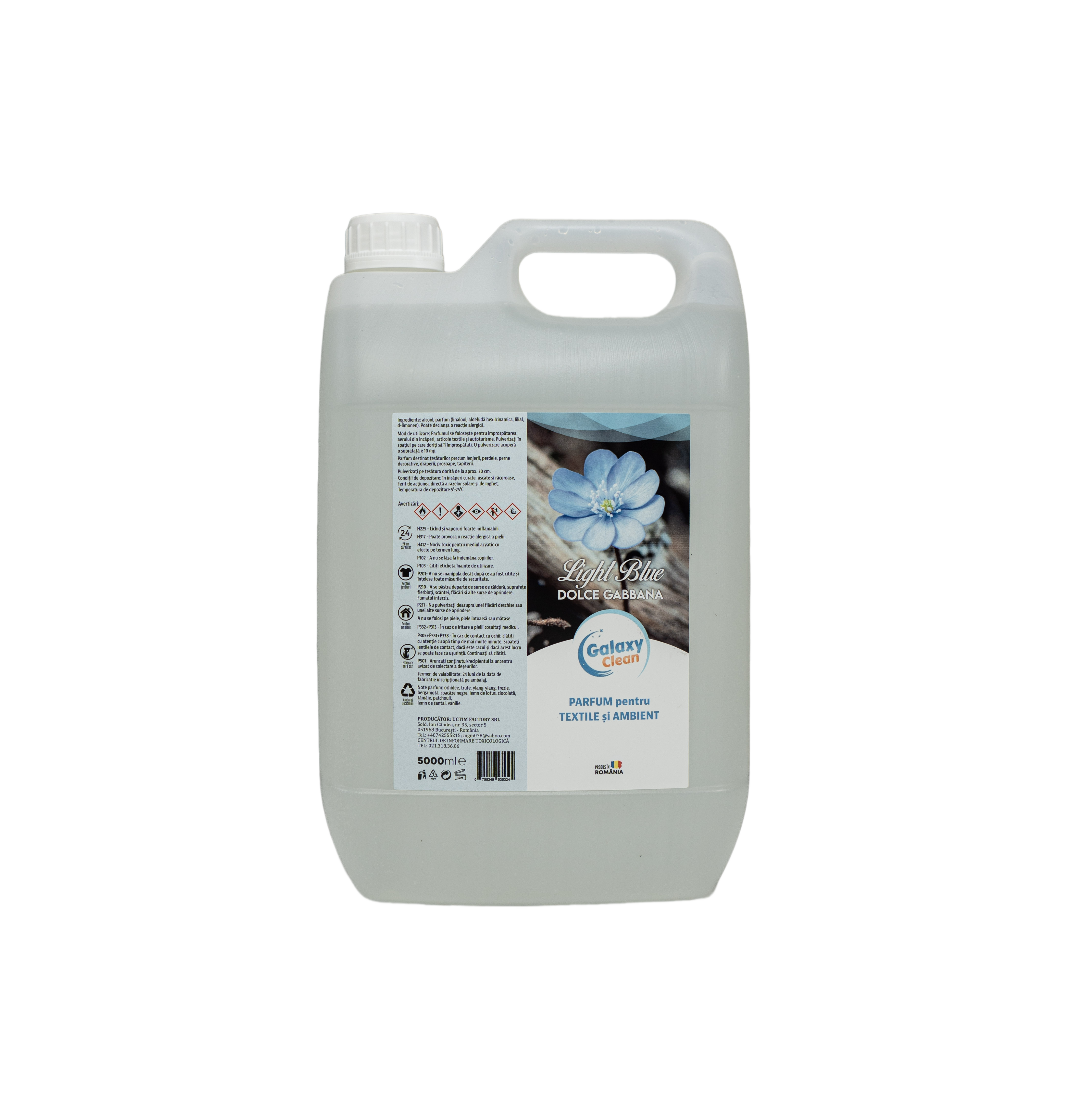 PARFUM PENTRU TEXTILE SI AMBIENT - LIGHT BLUE, 5L