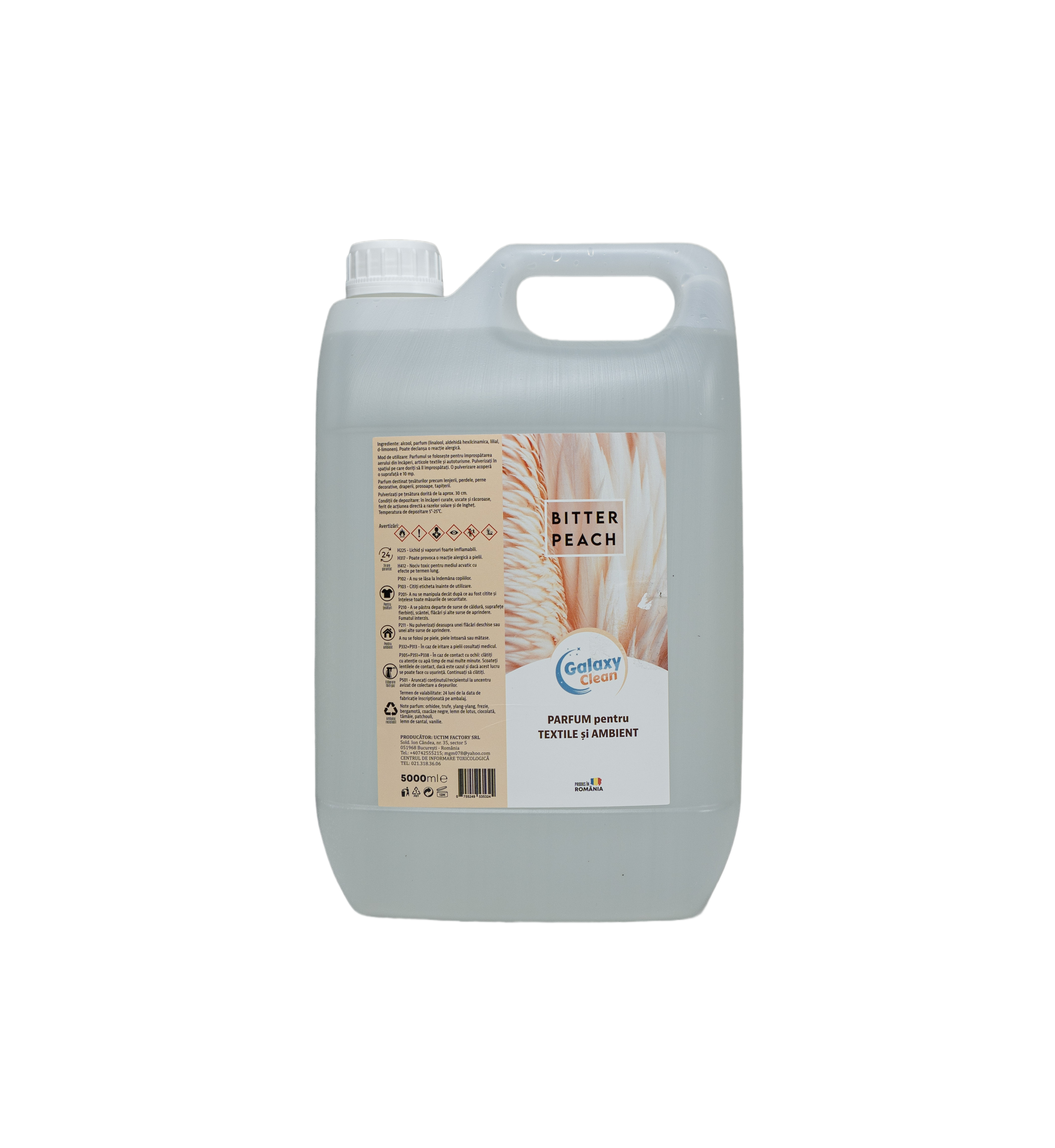 PARFUM PENTRU TEXTILE SI AMBIENT - BITTER PEACH, 5L