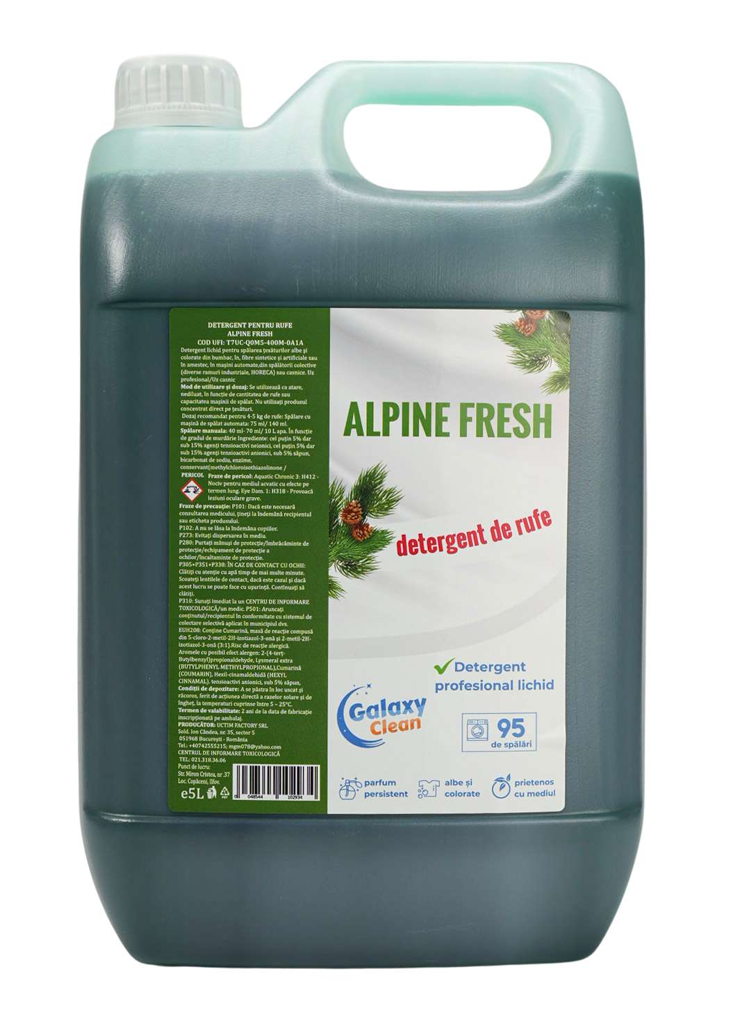 Detergent lichid de rufe Alpine Fresh 5L
